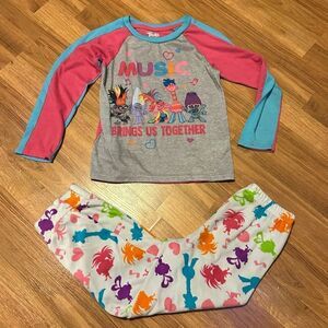 Trolls Movie- 2 piece Pajamas - girls size 7/8